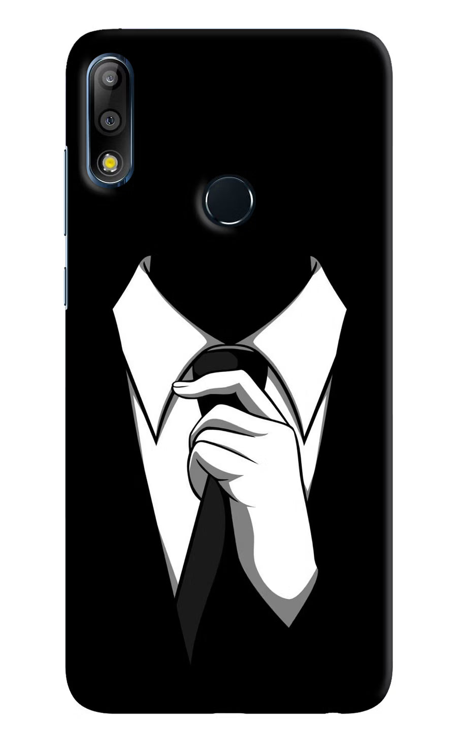 Black Tie Asus Zenfone Max Pro M2 Back Cover, Hard case