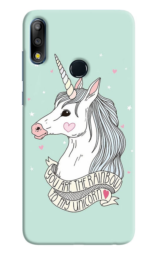 Unicorn Wallpaper Asus Zenfone Max Pro M2 Hard Case Back Cover by Casekaro