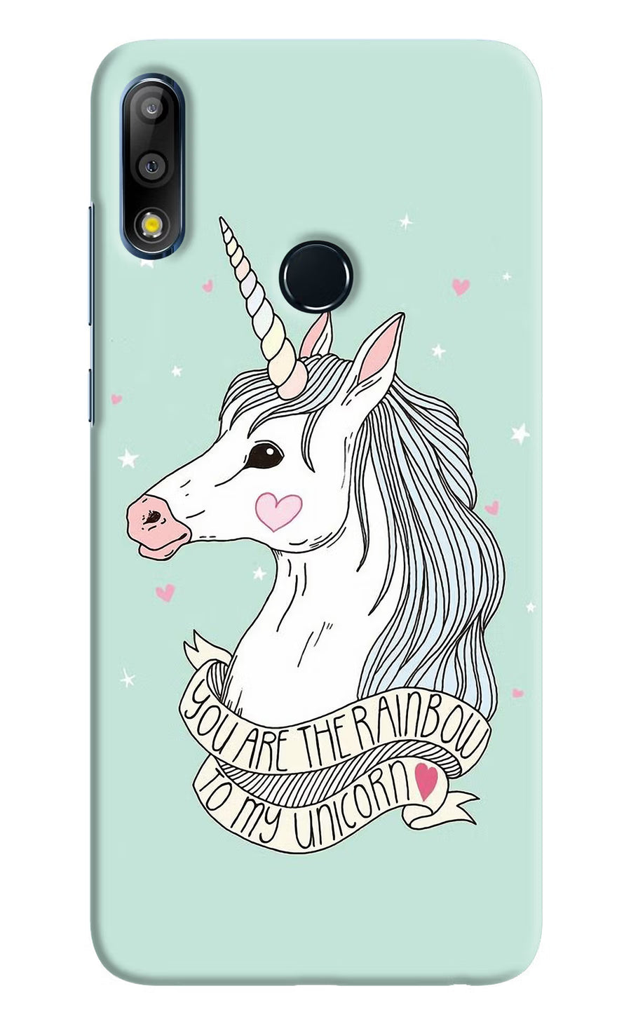 Unicorn Wallpaper Asus Zenfone Max Pro M2 Back Cover, Hard case