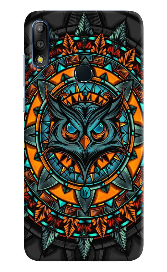 Angry Owl Art Asus Zenfone Max Pro M2 Hard Case Back Cover by Casekaro