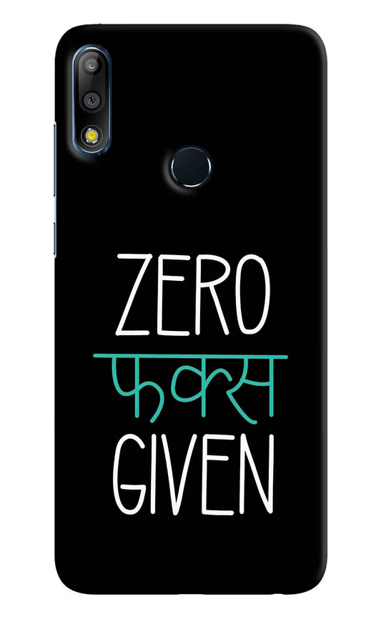 Zero Fucks Given Asus Zenfone Max Pro M2 Hard Case Back Cover by Casekaro