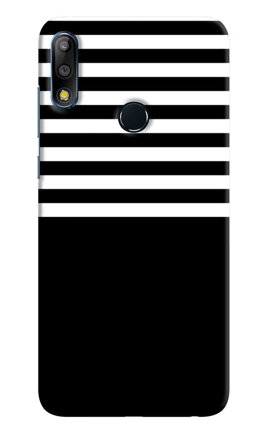 Black and White Print Asus Zenfone Max Pro M2 Hard Case Back Cover by Casekaro