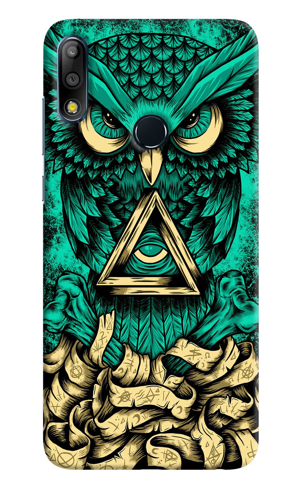 Green Owl Asus Zenfone Max Pro M2 Hard Case Back Cover by Casekaro