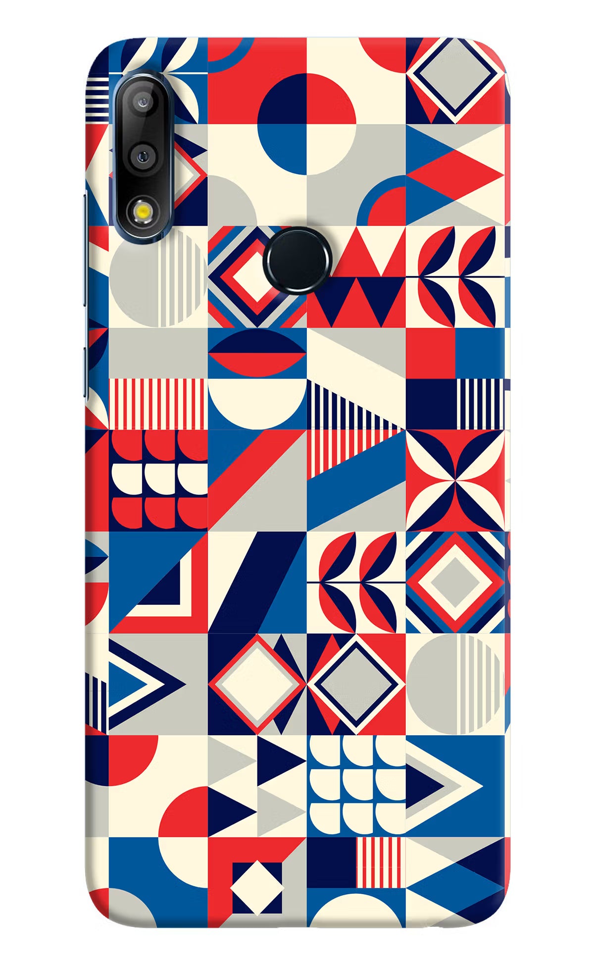 Colorful Pattern Asus Zenfone Max Pro M2 Hard Case Back Cover by Casekaro