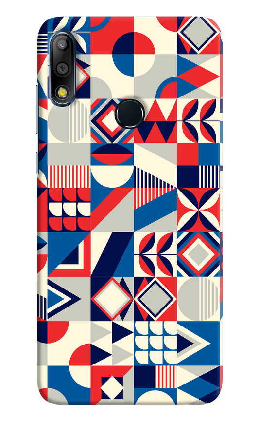 Colorful Pattern Asus Zenfone Max Pro M2 Hard Case Back Cover by Casekaro