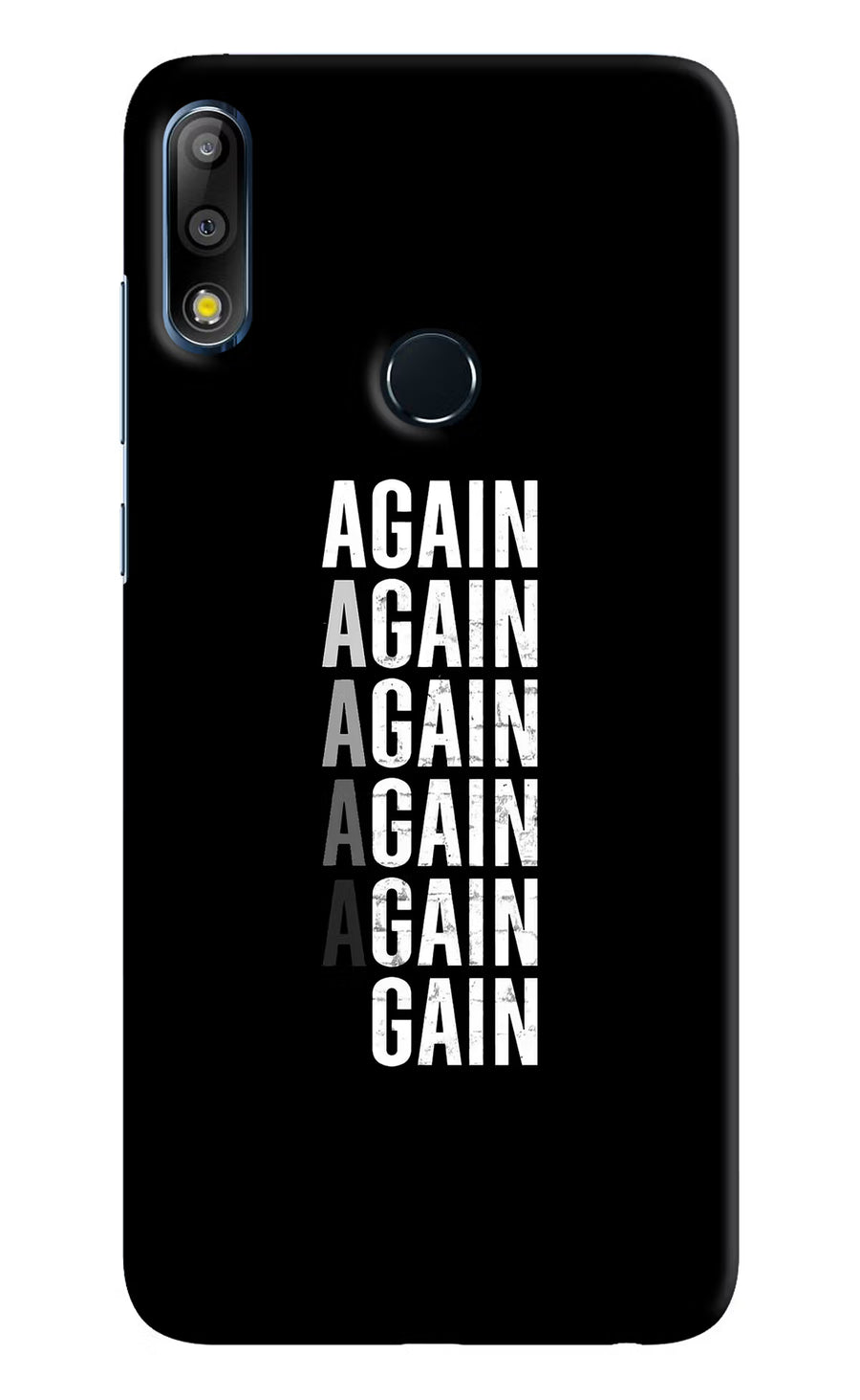 Again Again Gain Asus Zenfone Max Pro M2 Back Cover, Hard case