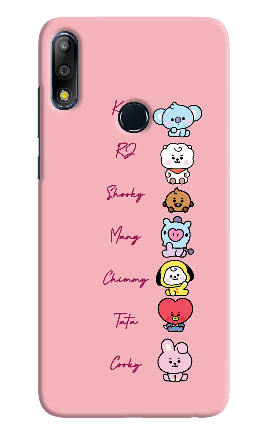 BTS names Asus Zenfone Max Pro M2 Back Cover, Hard case