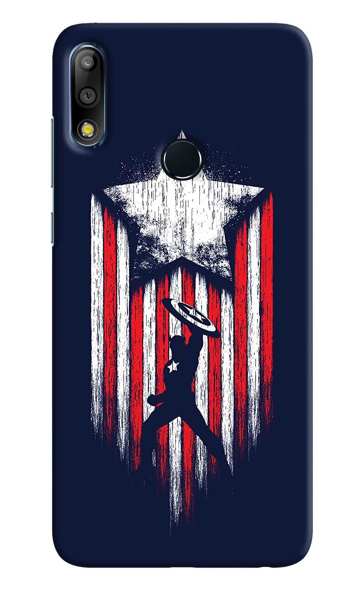 Captain America Marvel Art Asus Zenfone Max Pro M2 Back Cover