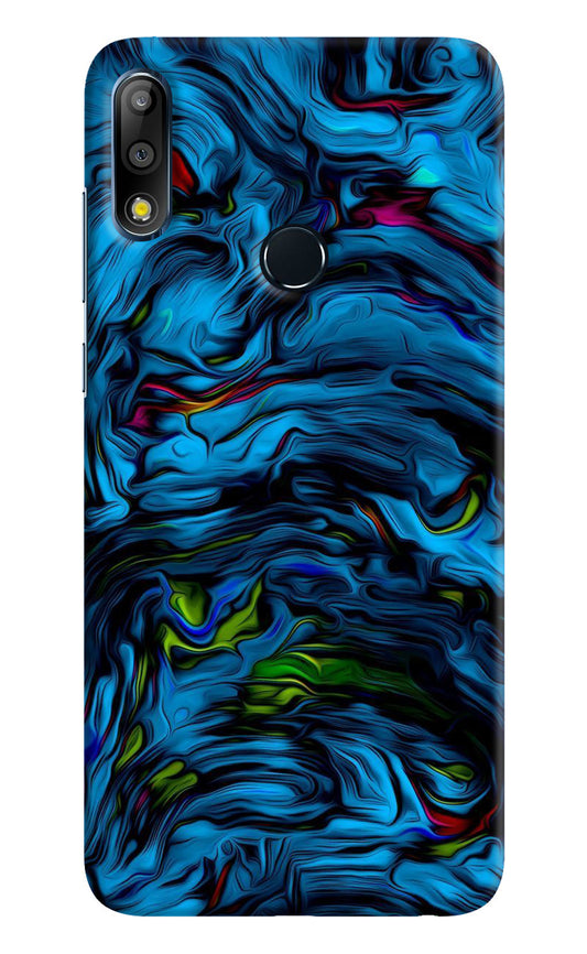 Dark Blue Abstract Asus Zenfone Max Pro M2 Back Cover