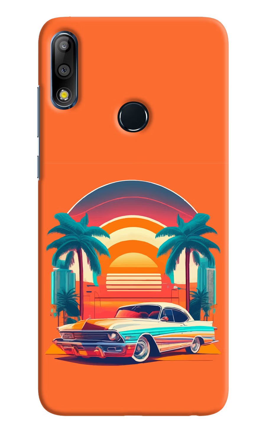 Palm Drive 80s Asus Zenfone Max Pro M2 Back Cover, Hard case
