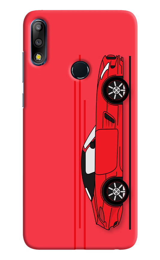Red Velocity Asus Zenfone Max Pro M2 Hard Case Back Cover by Casekaro