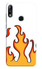 Fired Up – White Asus Zenfone Max Pro M2 Hard Case Back Cover by Casekaro