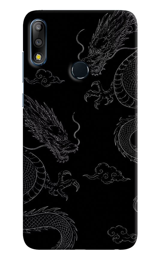 Twin Dragons Asus Zenfone Max Pro M2 Hard Case Back Cover by Casekaro