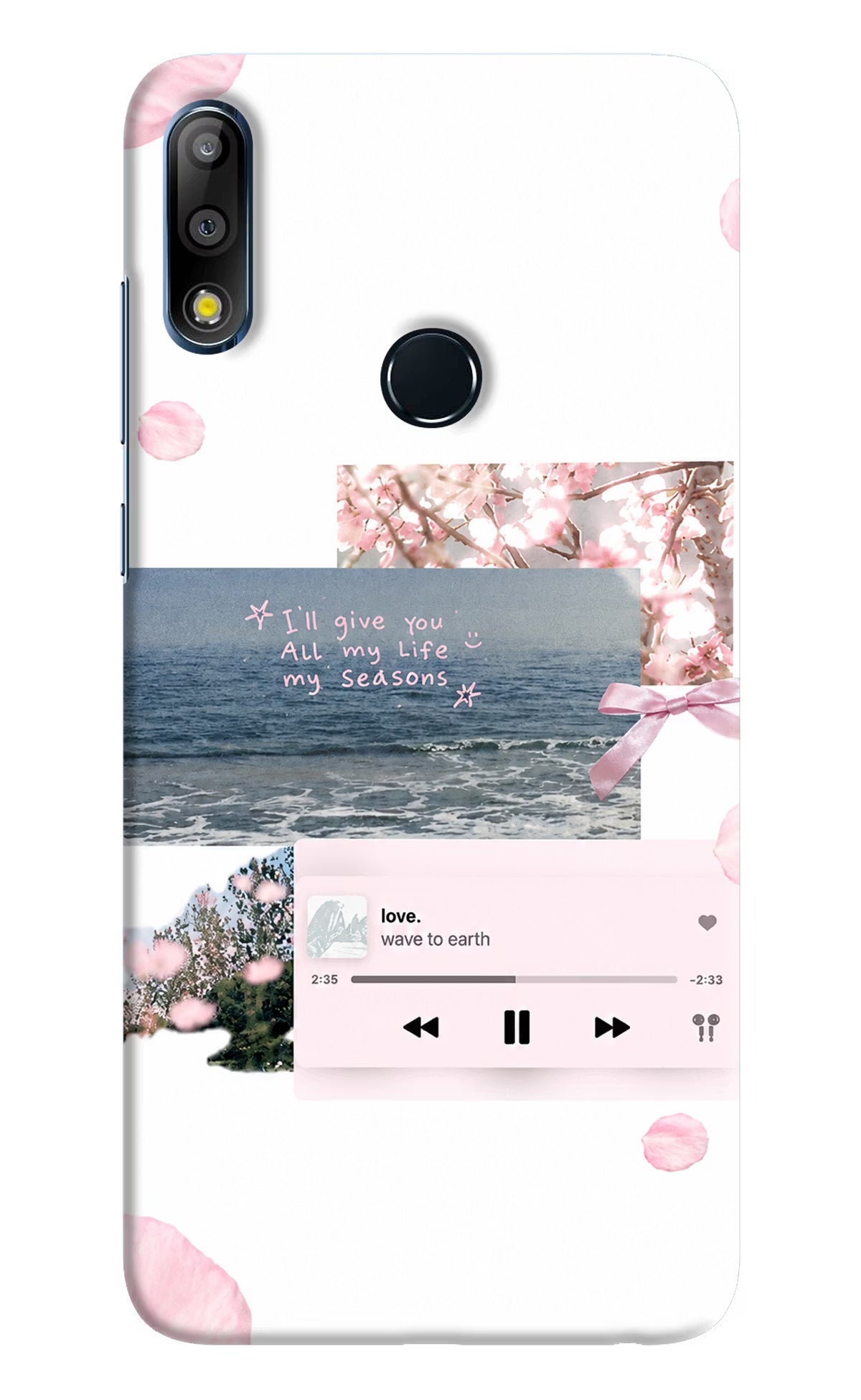 Wave to earth Asus Zenfone Max Pro M2 Back Cover