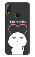 You're Right Asus Zenfone Max Pro M2 Hard Case Back Cover by Casekaro