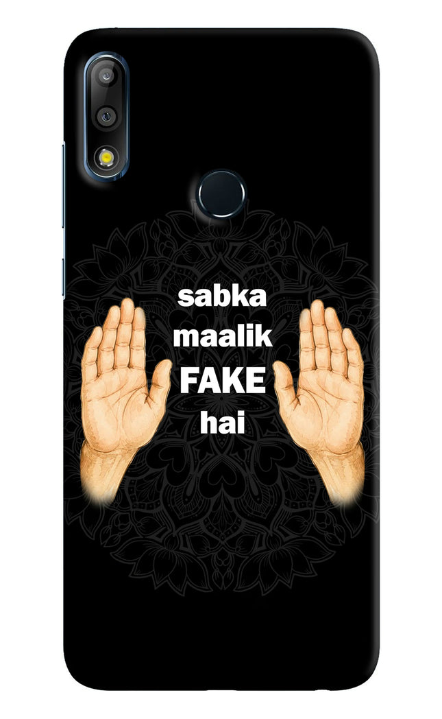 Sabka Malik Fake Asus Zenfone Max Pro M2 Hard Case Back Cover by Casekaro