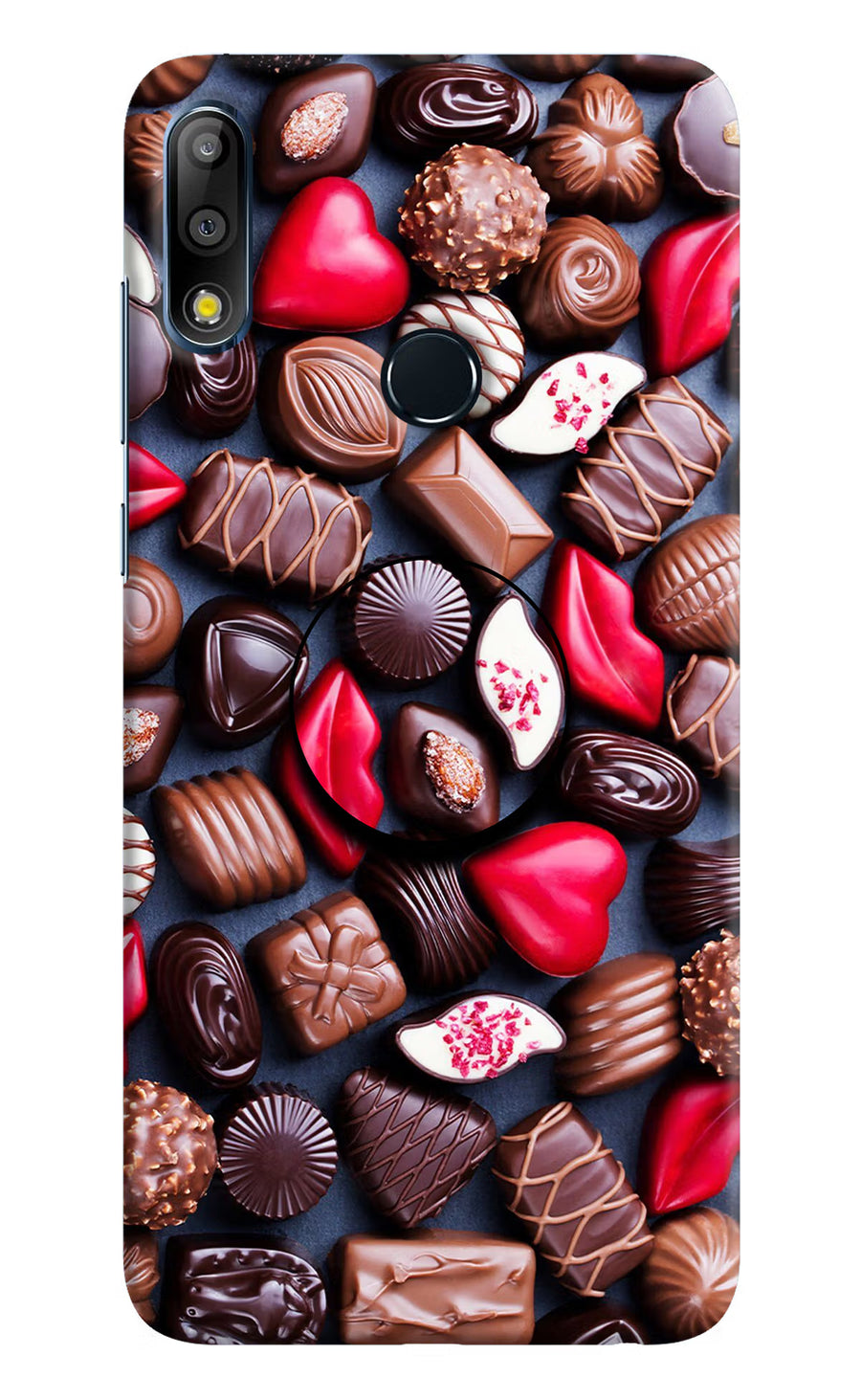 Chocolates Asus Zenfone Max Pro M2 Pop Case, Hard case