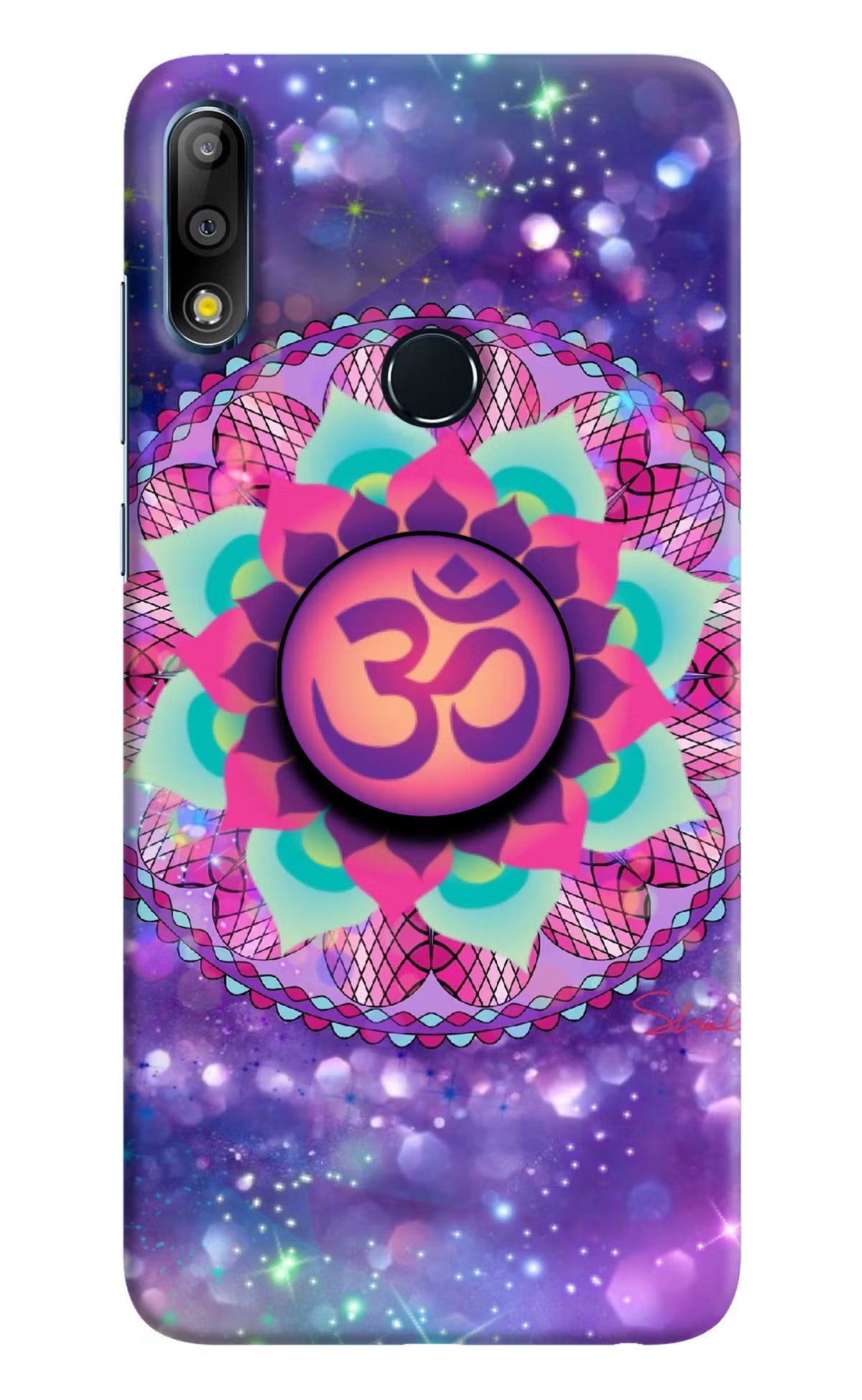 Om Purple Asus Zenfone Max Pro M2 Pop Case by Casekaro