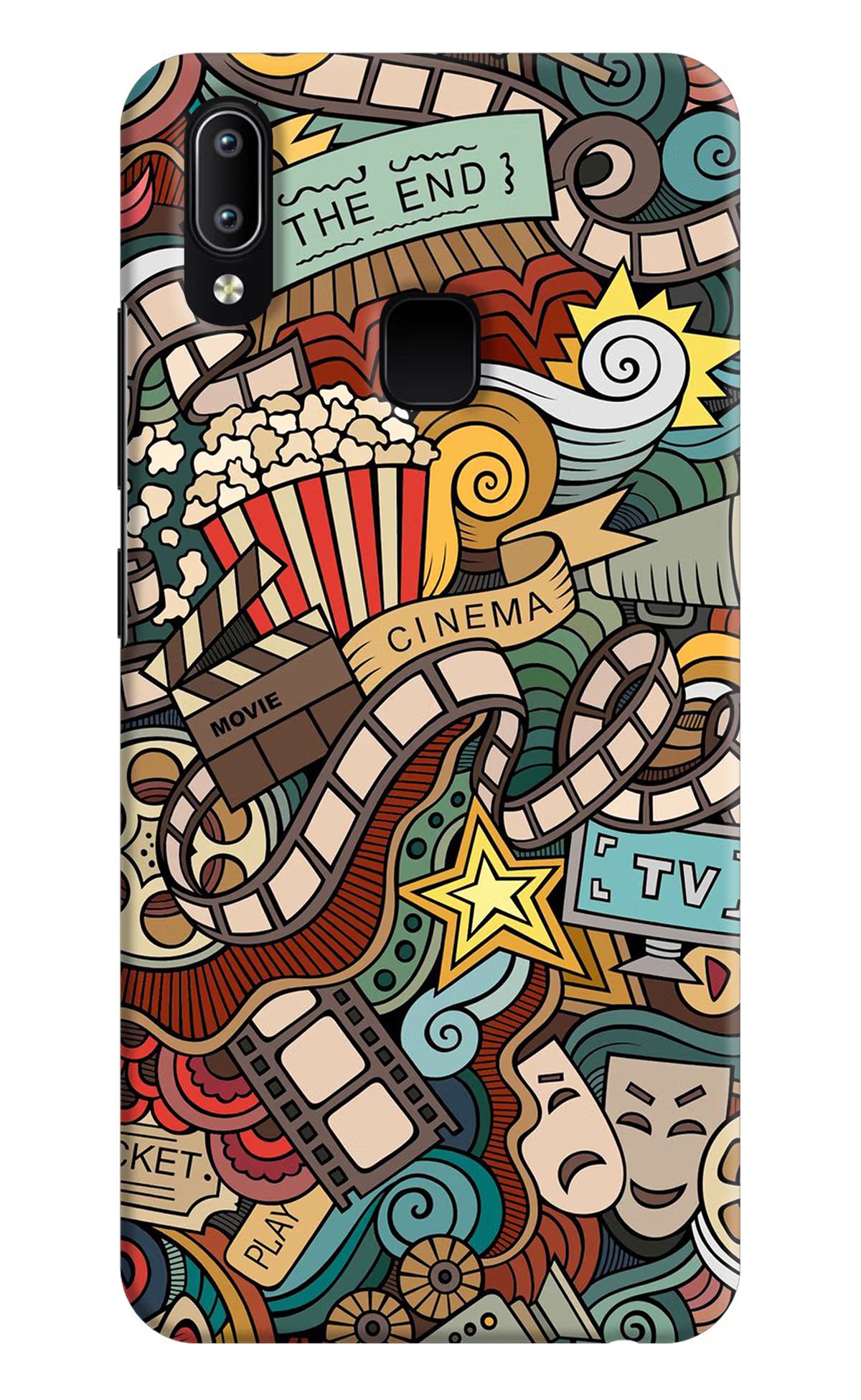 Cinema Abstract Vivo Y91/Y93/Y95 Hard Case Back Cover by Casekaro