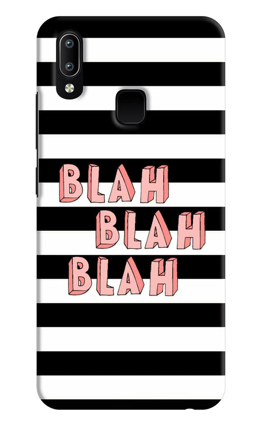 Blah Blah Blah Vivo Y91/Y93/Y95 Hard Case Back Cover by Casekaro