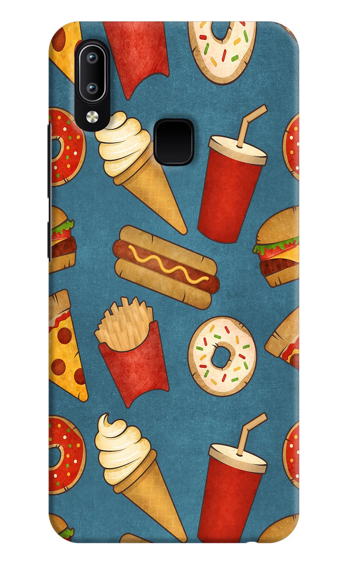 Foodie Vivo Y91/Y93/Y95 Hard Case Back Cover by Casekaro