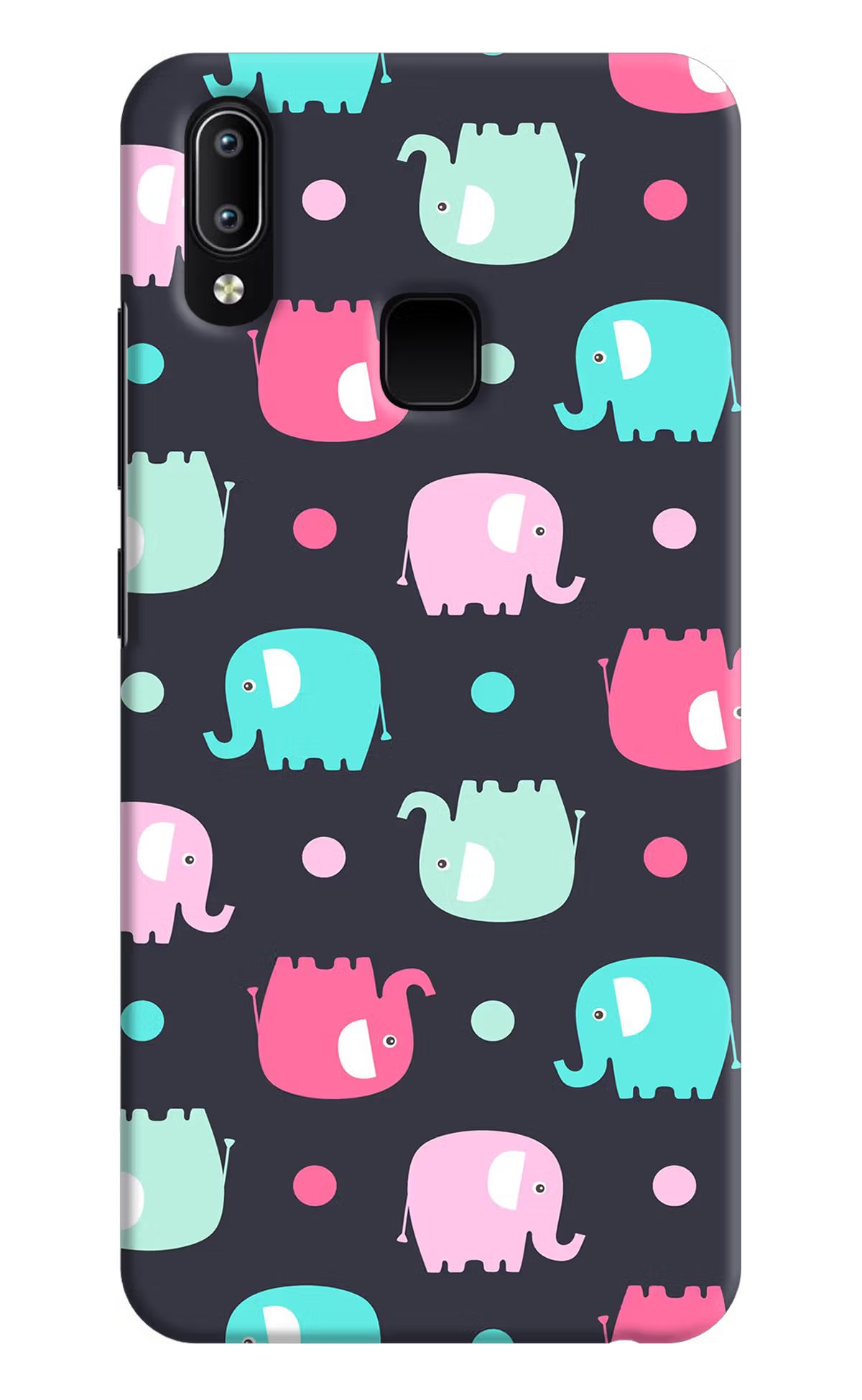 Elephants Vivo Y91/Y93/Y95 Hard Case Back Cover by Casekaro