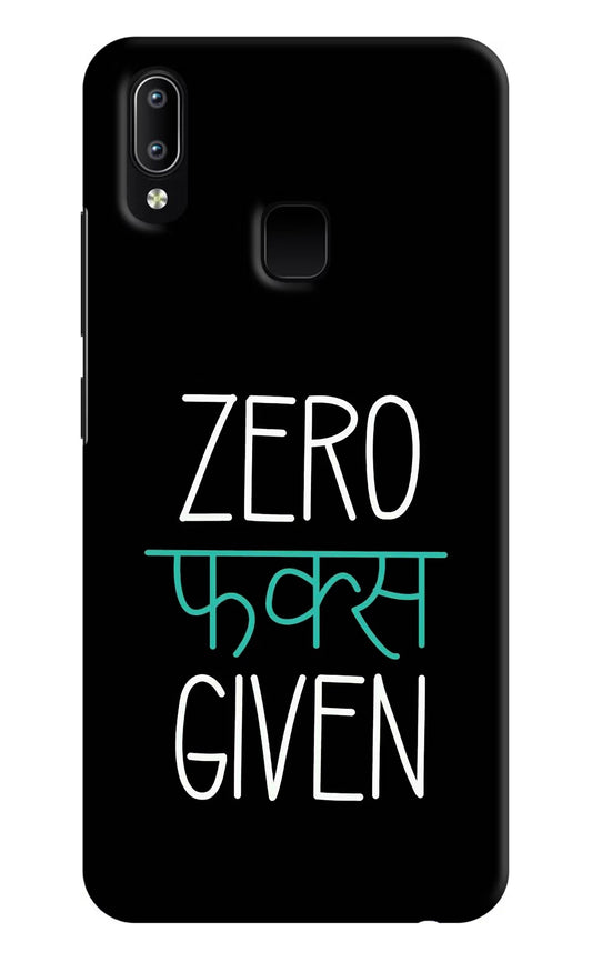 Zero Fucks Given Vivo Y91/Y93/Y95 Hard Case Back Cover by Casekaro