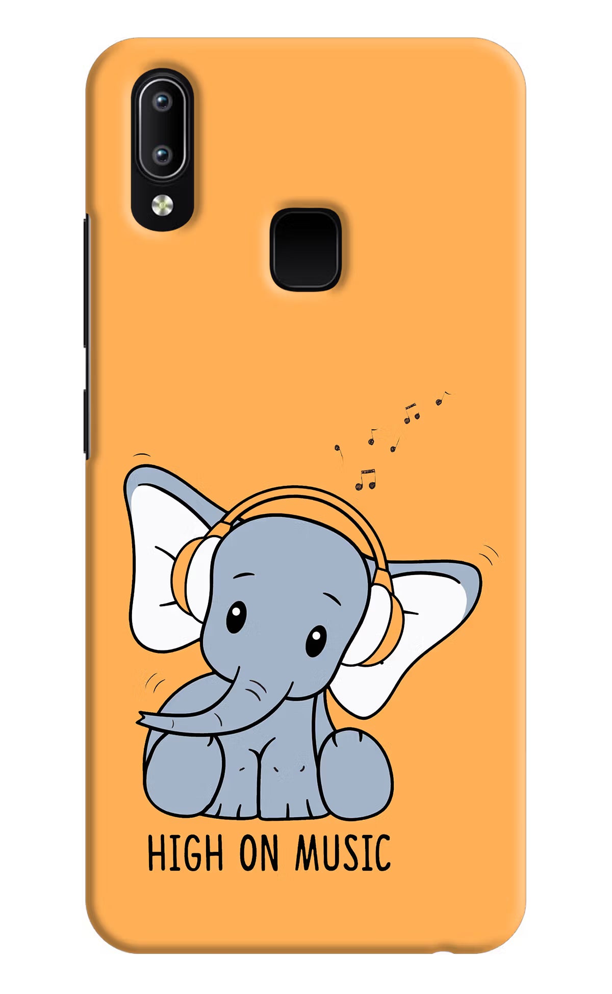 High On Music Vivo Y91/Y93/Y95 Hard Case Back Cover by Casekaro
