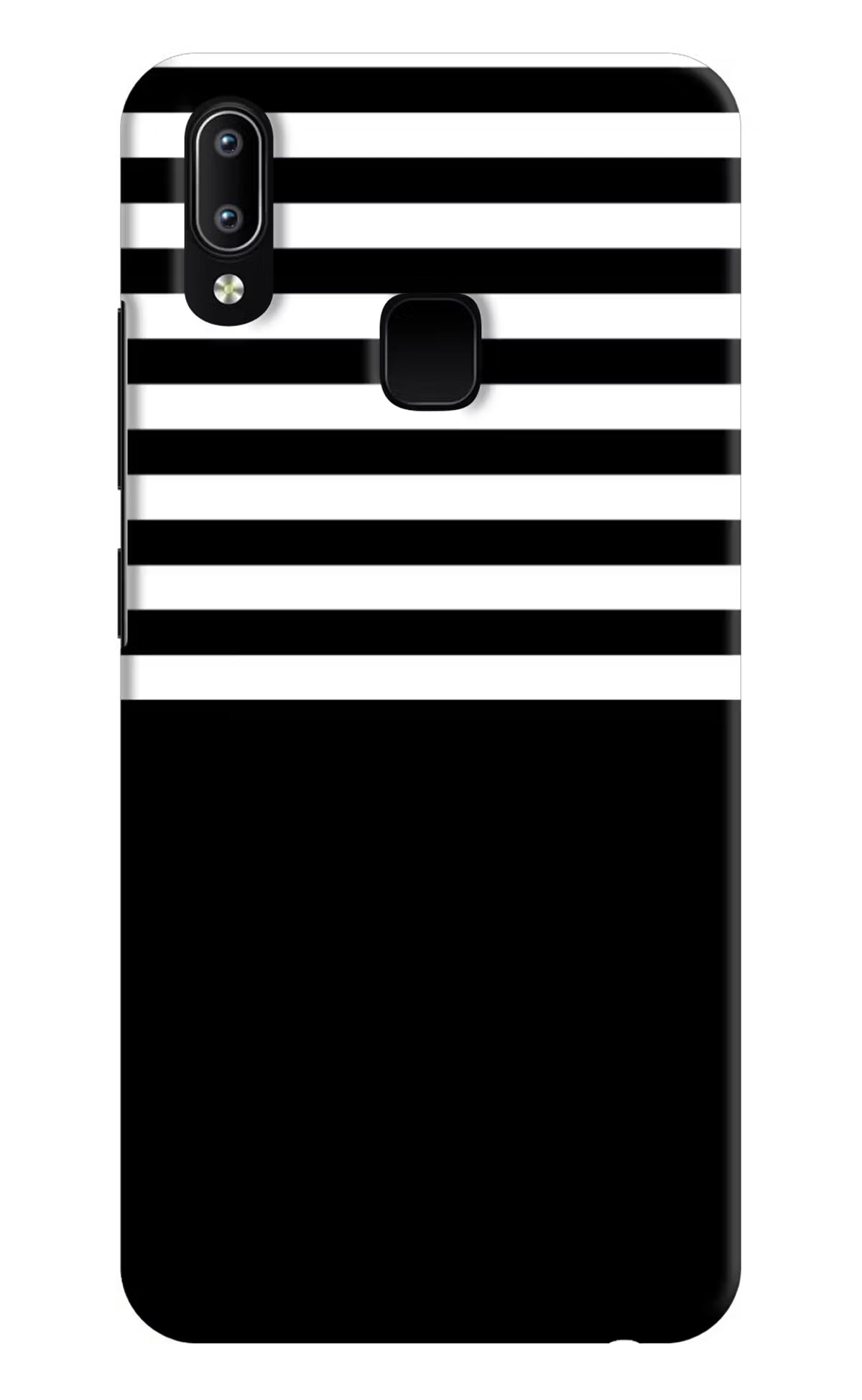 Black and White Print Vivo Y91/Y93/Y95 Hard Case Back Cover by Casekaro