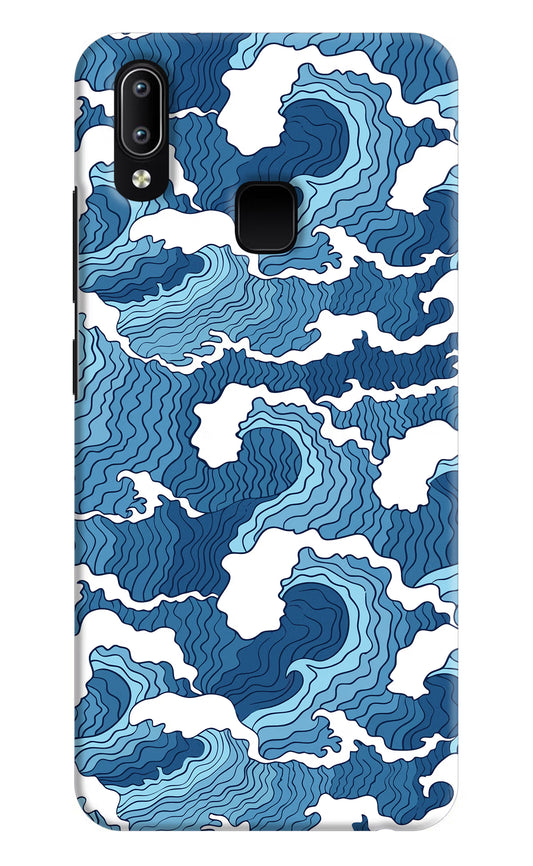 Blue Waves Vivo Y91/Y93/Y95 Hard Case Back Cover by Casekaro