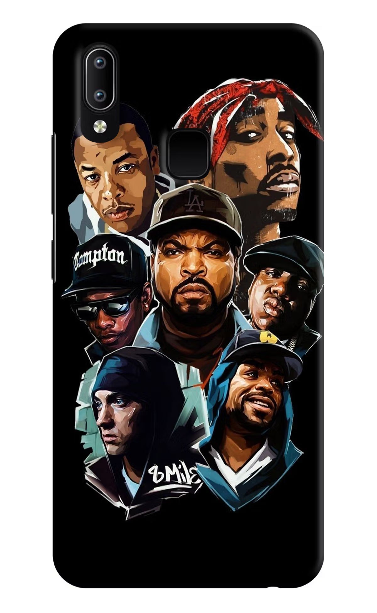 Rappers Vivo Y91/Y93/Y95 Hard Case Back Cover by Casekaro