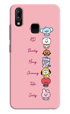 BTS names Vivo Y91/Y93/Y95 Hard Case Back Cover by Casekaro