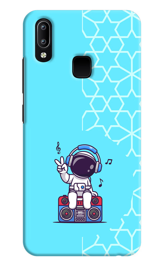 Cute Astronaut Chilling Vivo Y91/Y93/Y95 Hard Case Back Cover by Casekaro