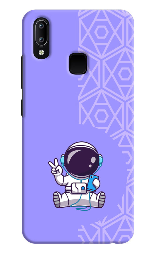 Cute Astronaut Chilling Vivo Y91/Y93/Y95 Hard Case Back Cover by Casekaro