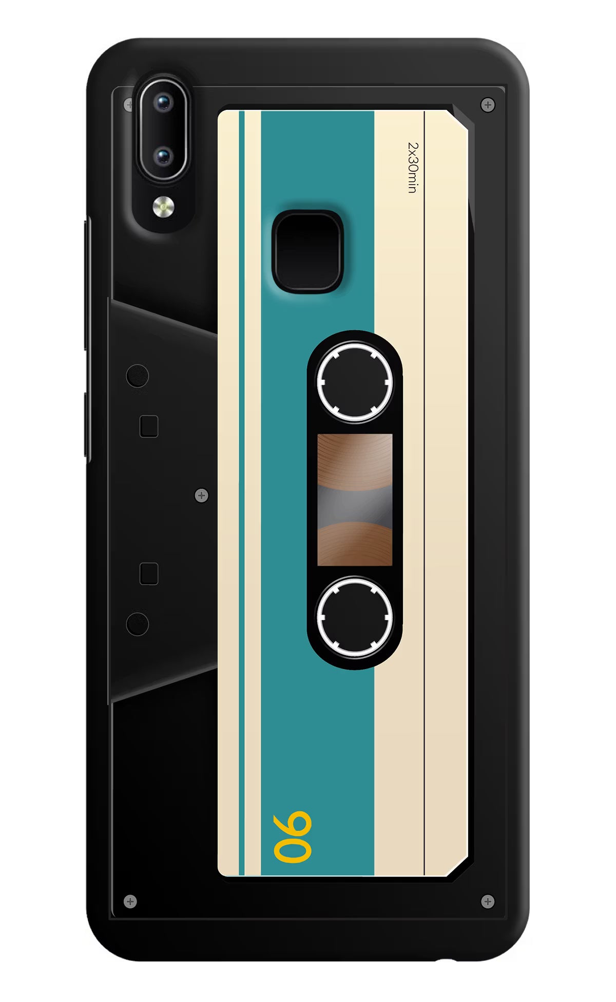 Cassette Vivo Y91/Y93/Y95 Hard Case Back Cover by Casekaro