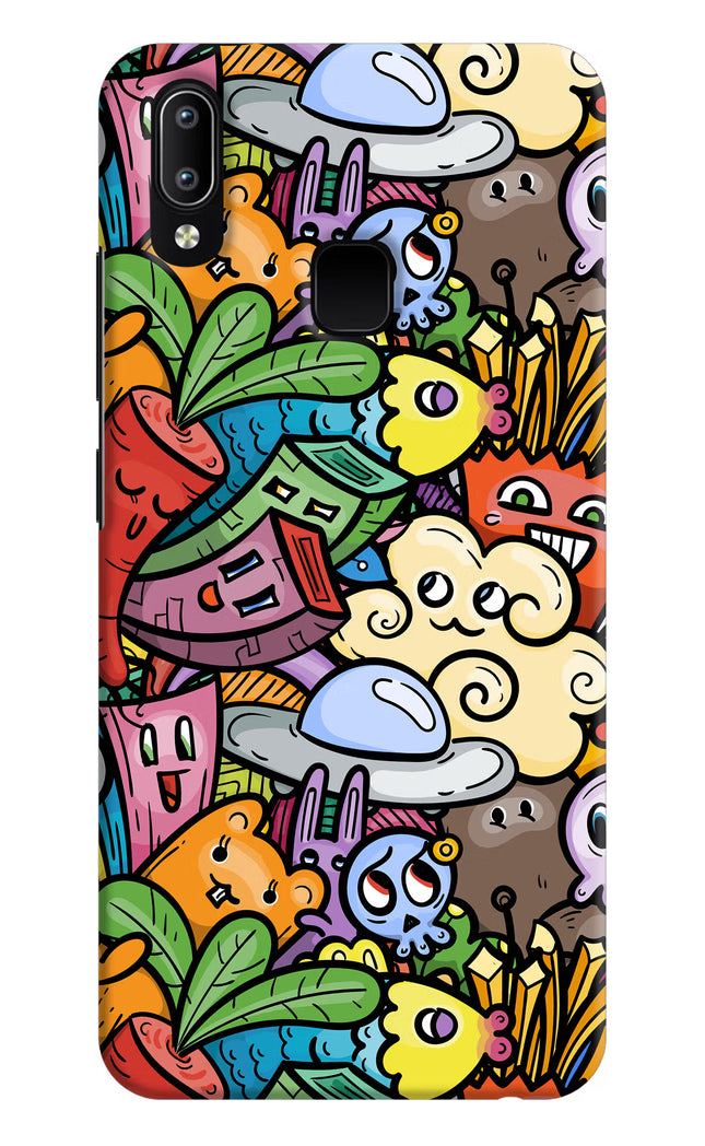 Veggie Doodle Vivo Y91/Y93/Y95 Hard Case Back Cover by Casekaro