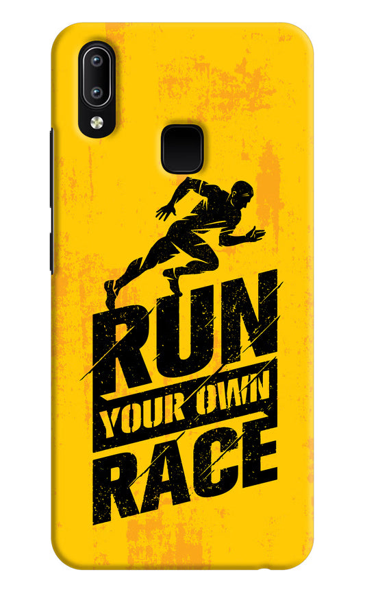 Run Your Own Race Vivo Y91/Y93/Y95 Hard Case Back Cover by Casekaro