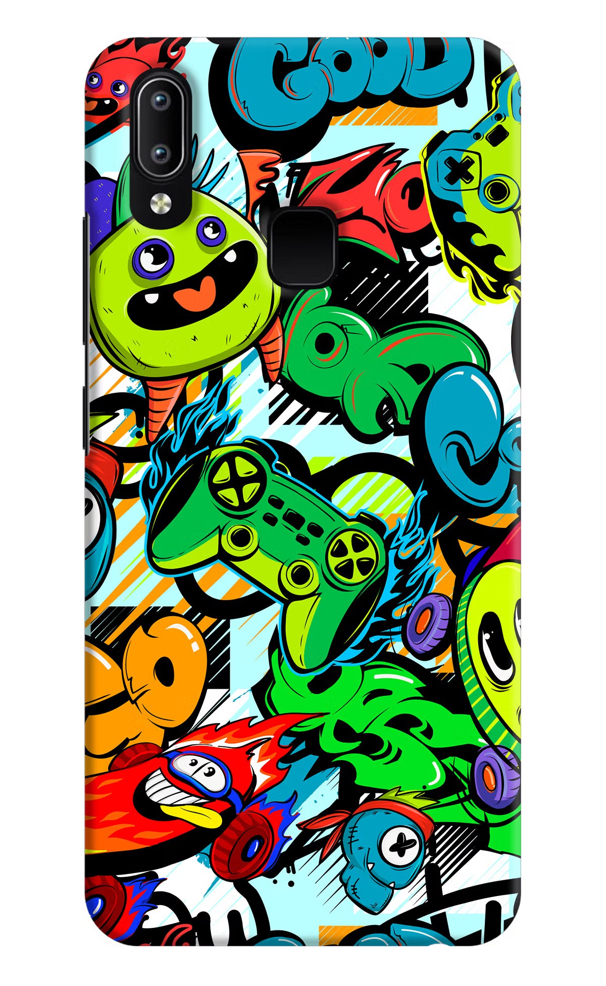 Game Doodle Vivo Y91/Y93/Y95 Hard Case Back Cover by Casekaro