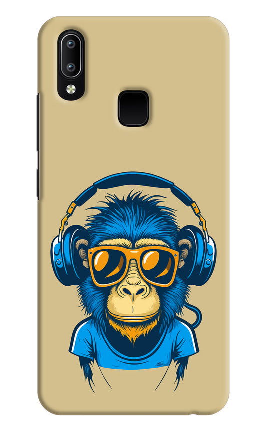 Monkey Headphone Vivo Y91/Y93/Y95 Hard Case Back Cover by Casekaro
