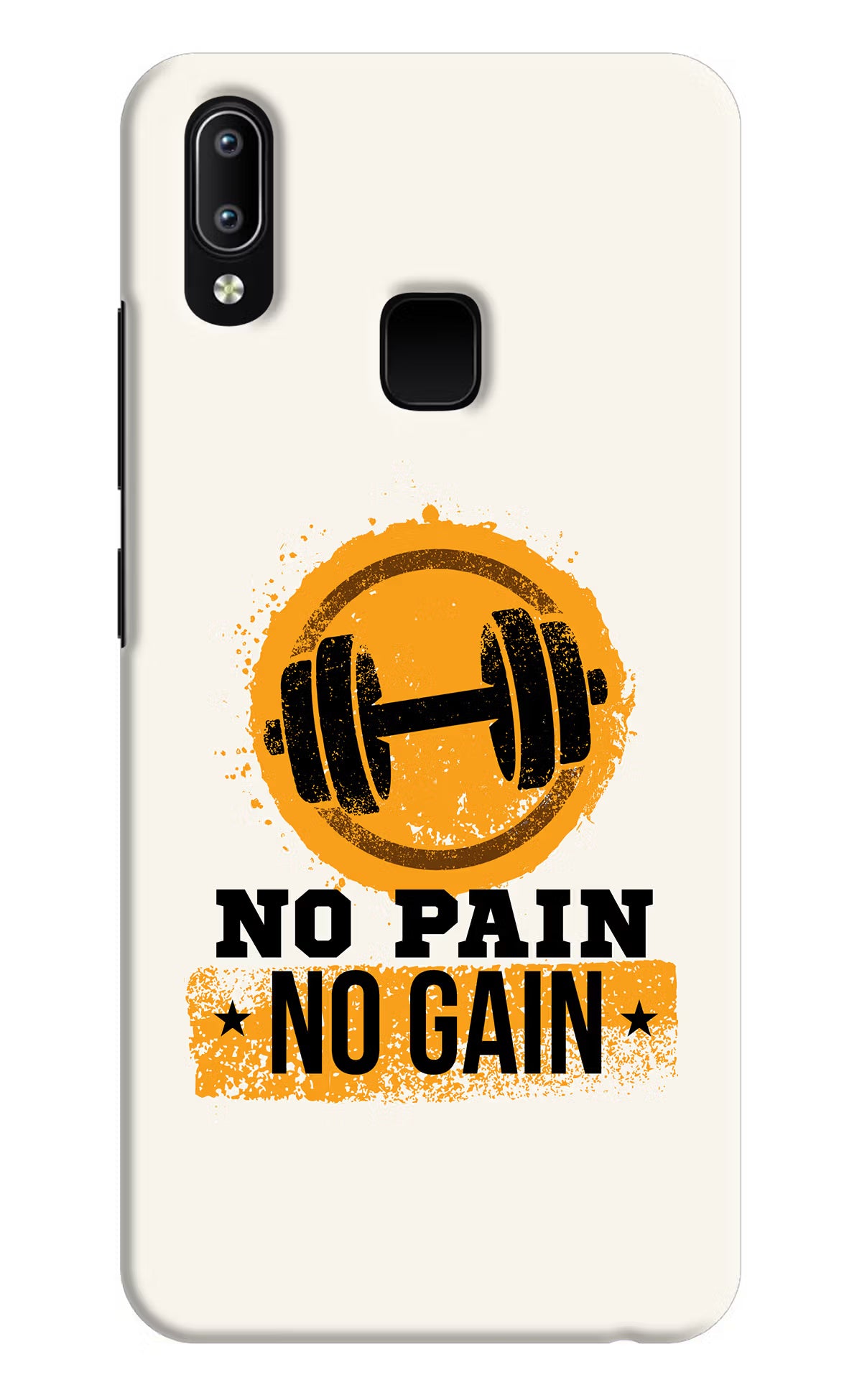 No Pain No Gain Vivo Y91/Y93/Y95 Hard Case Back Cover by Casekaro