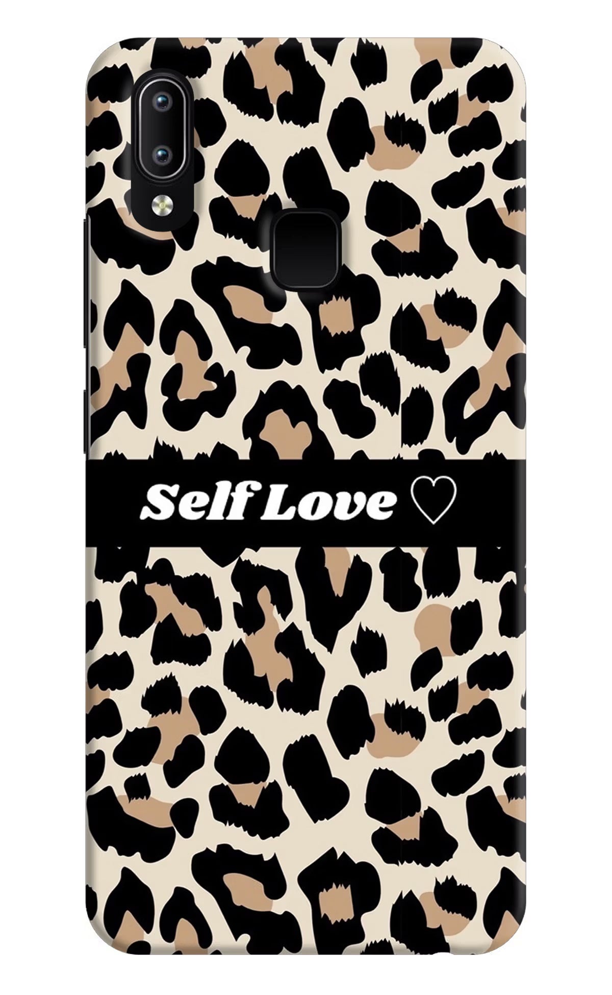 Leopard Print Self Love Vivo Y91/Y93/Y95 Hard Case Back Cover by Casekaro