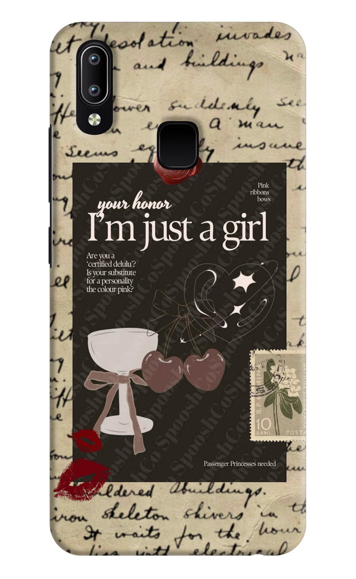 I am just a girl Vivo Y91/Y93/Y95 Hard Case Back Cover by Casekaro