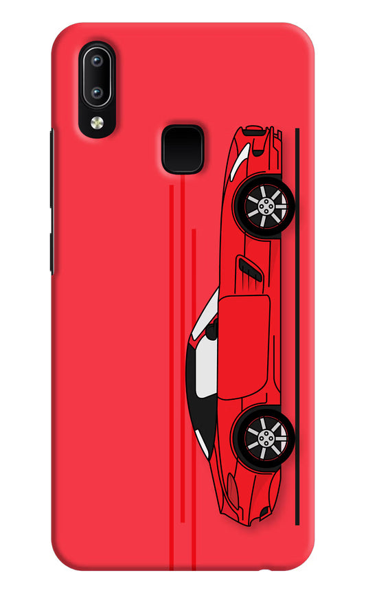 Red Velocity Vivo Y91/Y93/Y95 Hard Case Back Cover by Casekaro