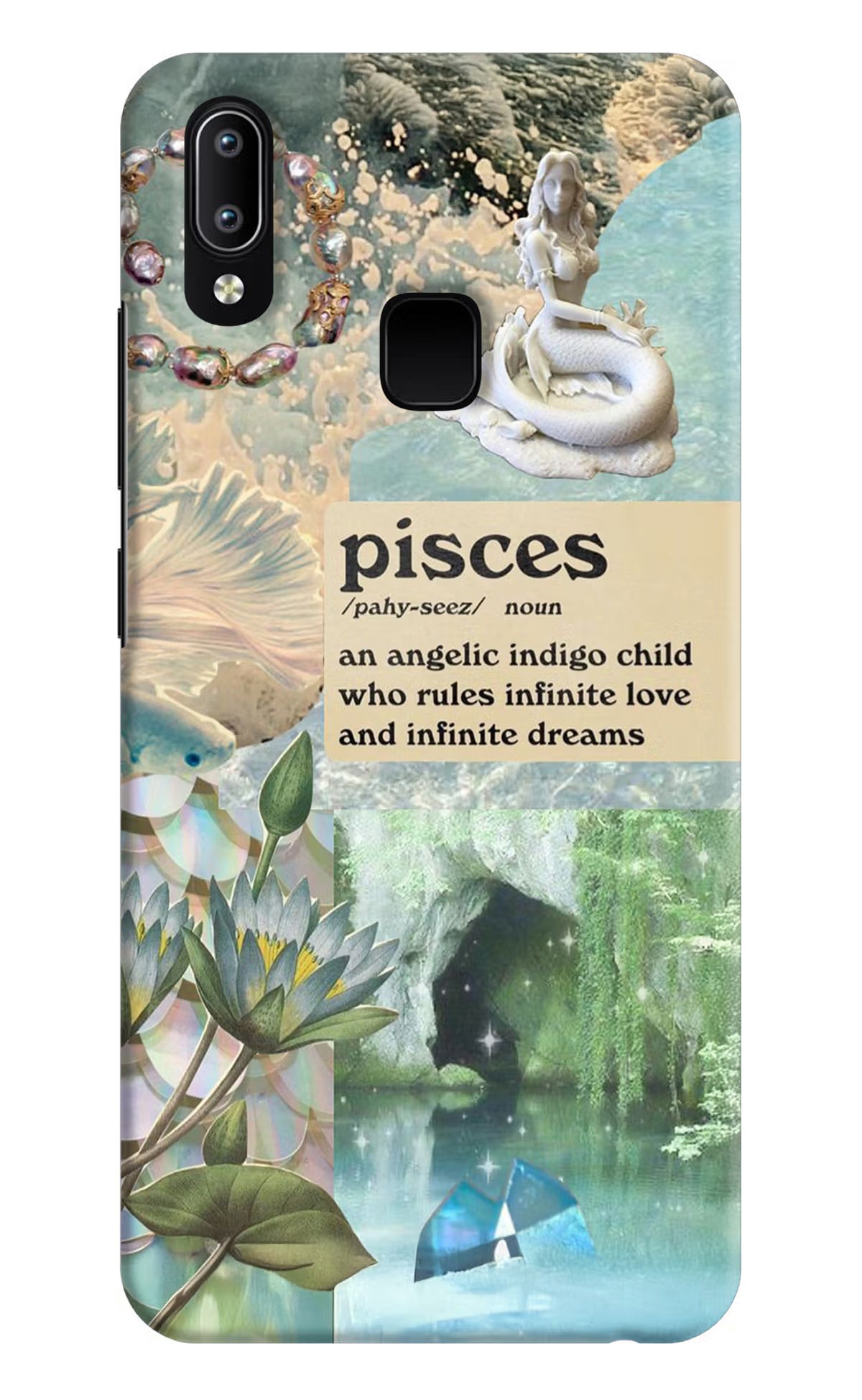 Pisces Zodiac Vivo Y91/Y93/Y95 Hard Case Back Cover by Casekaro