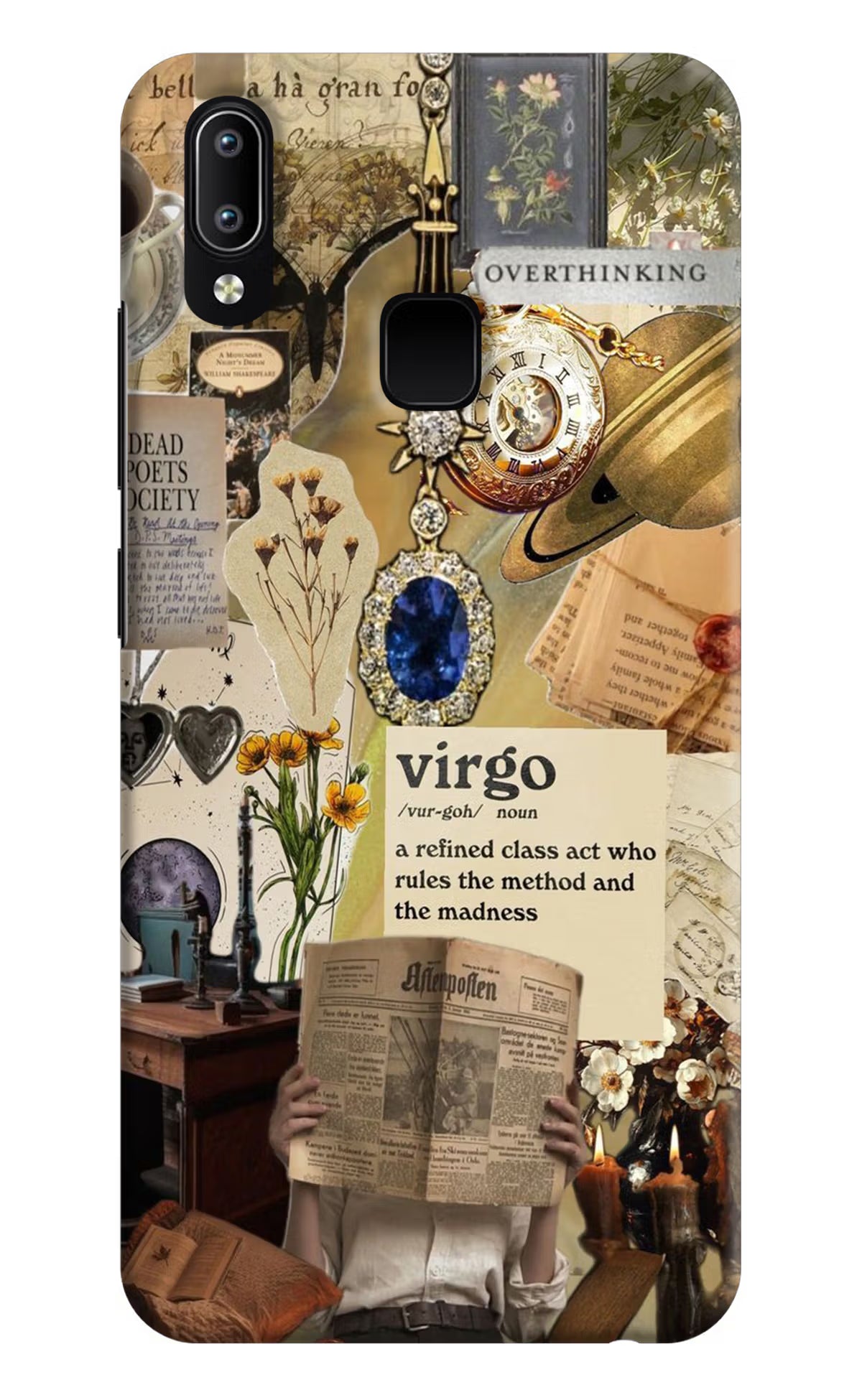 Virgo Zodiac Vivo Y91/Y93/Y95 Hard Case Back Cover by Casekaro