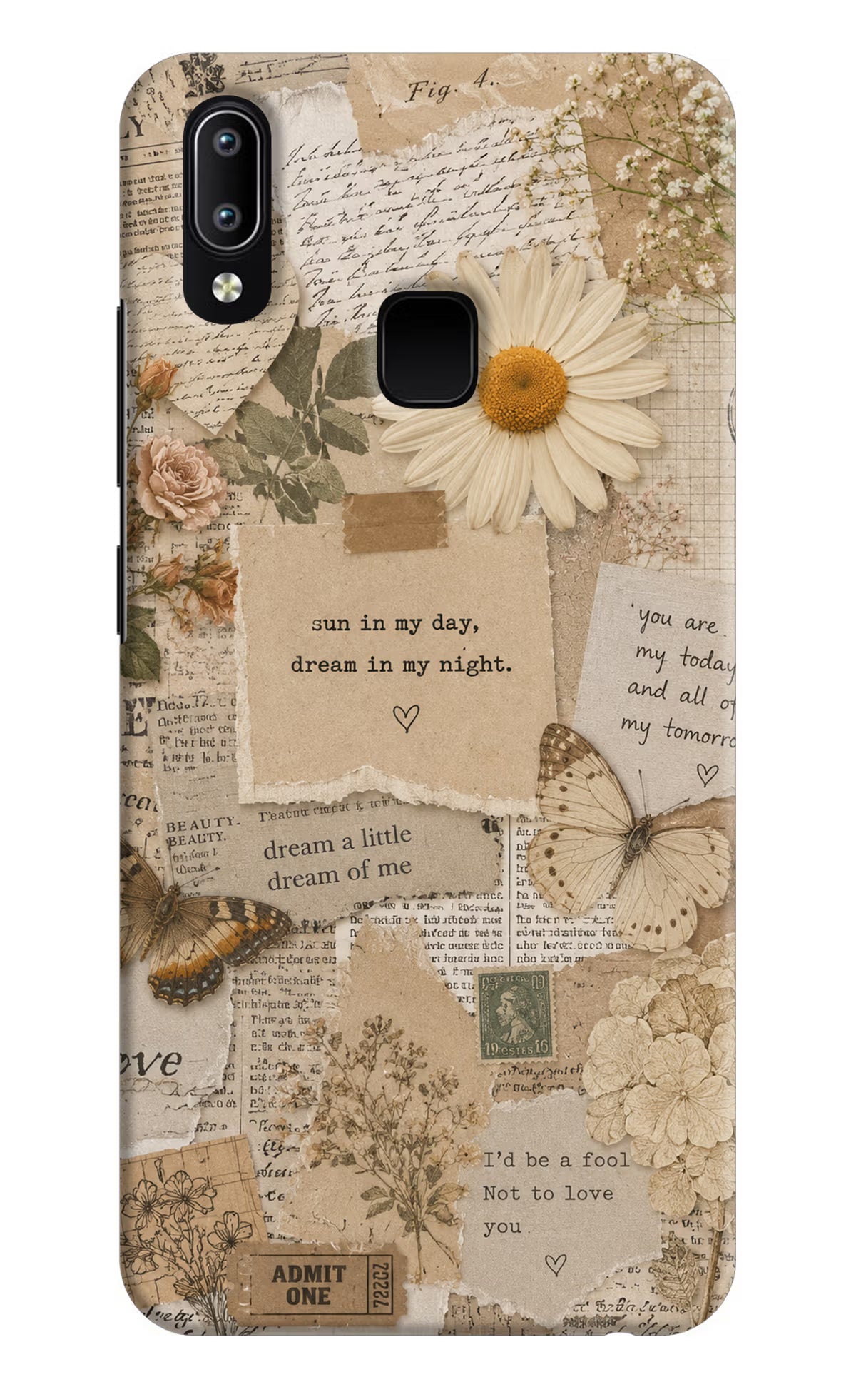 Vintage case Vivo Y91/Y93/Y95 Back Cover