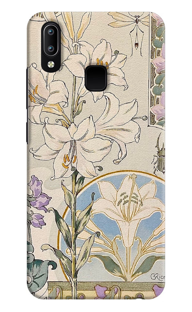 White Lily Vivo Y91/Y93/Y95 Hard Case Back Cover by Casekaro