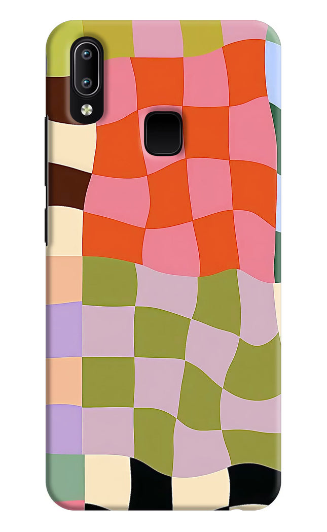Wavy Grid Vivo Y91/Y93/Y95 Hard Case Back Cover by Casekaro