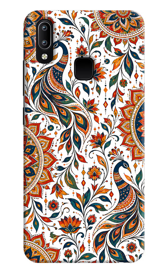 White Mayura Vivo Y91/Y93/Y95 Hard Case Back Cover by Casekaro