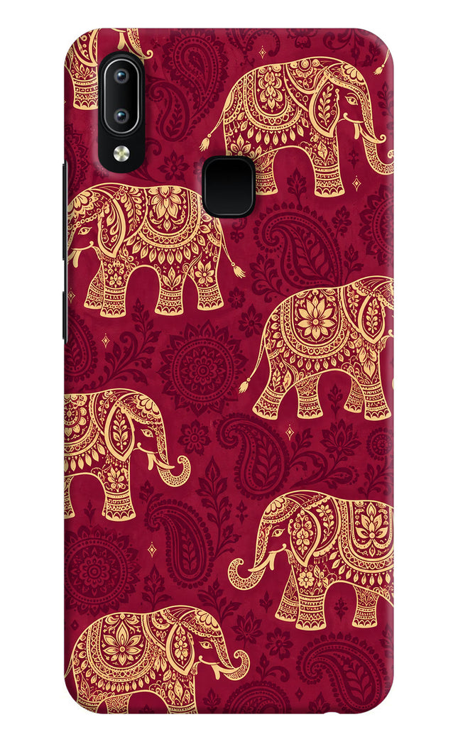 Maroon Elephant Vivo Y91/Y93/Y95 Hard Case Back Cover by Casekaro